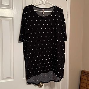 LuLaRow black tunic with stars L